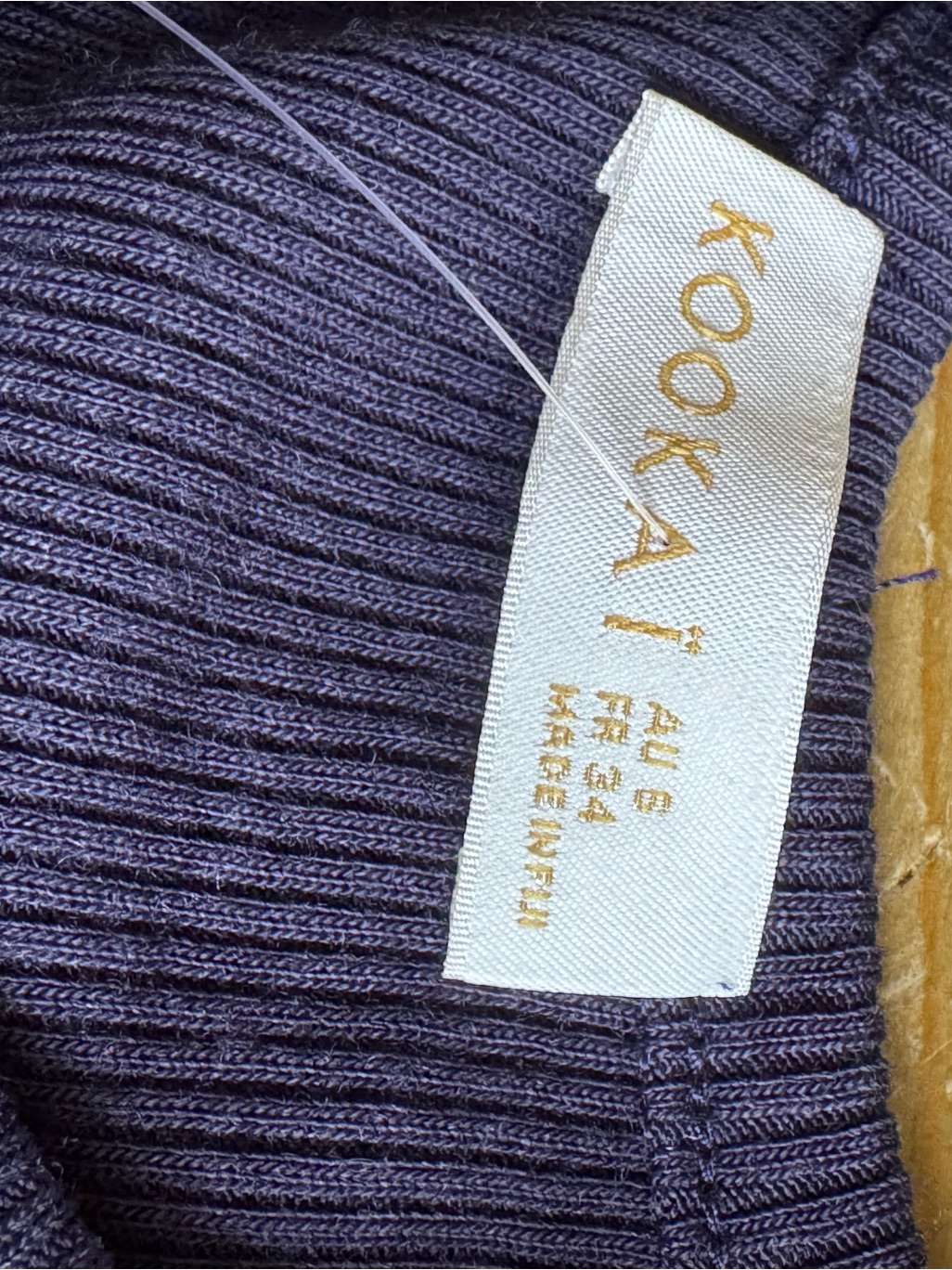 Kookai Navy Emmett Merino Wool Top — image 3 of 6
